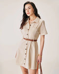 Lilia | Minivestido abotonado con cuello