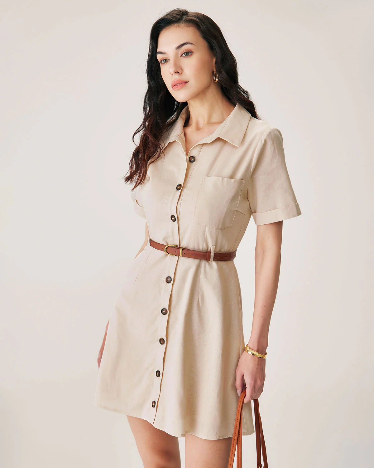 Lilia | Minivestido abotonado con cuello