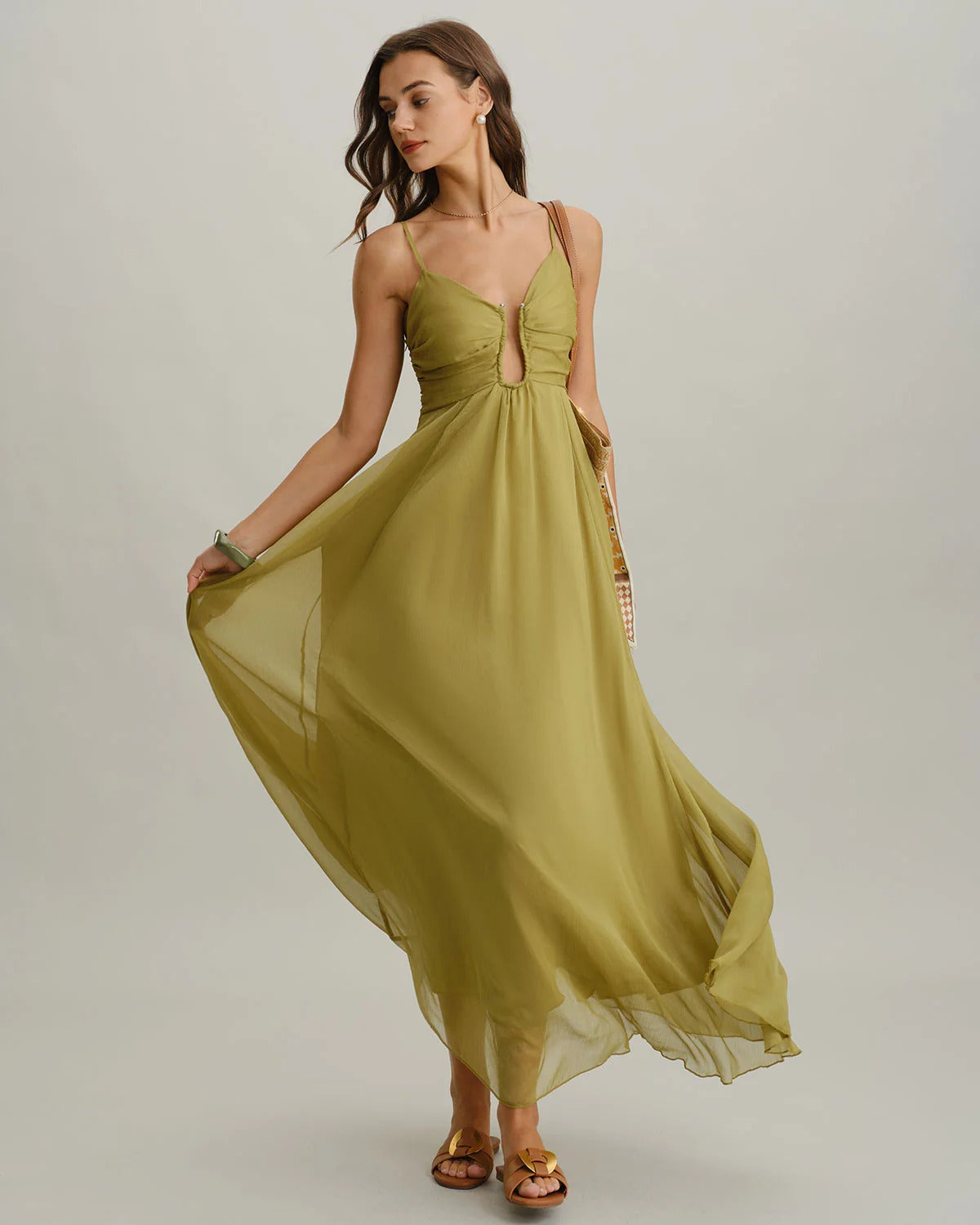 Olivia | Vestido largo lencero