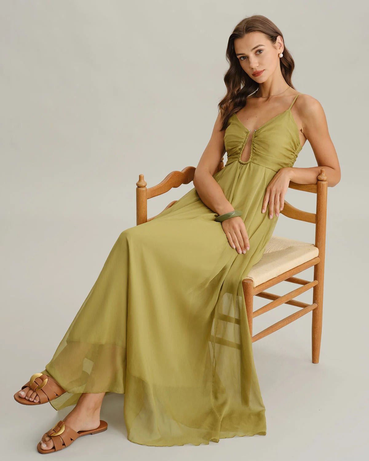 Olivia | Vestido largo lencero