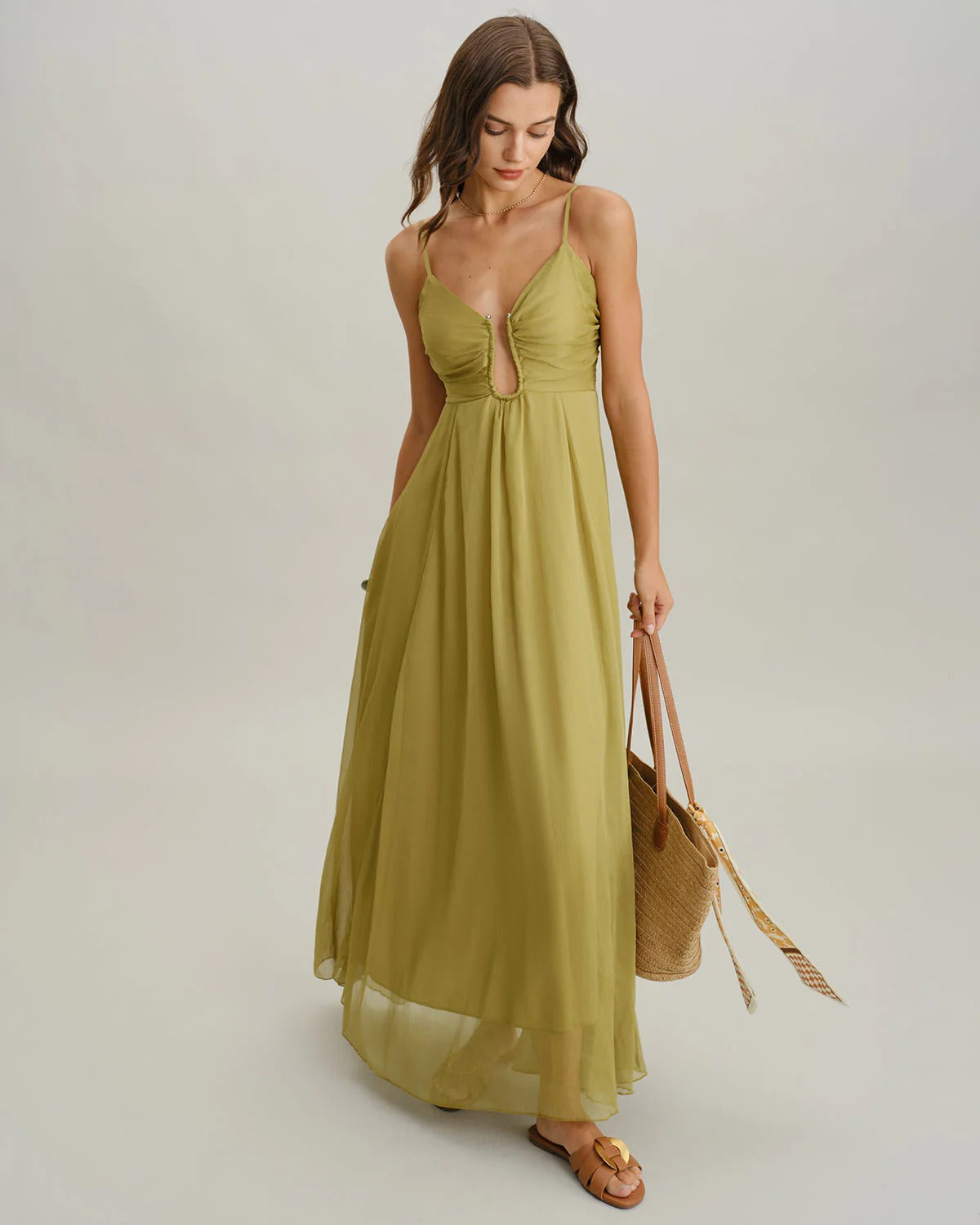 Olivia | Vestido largo lencero